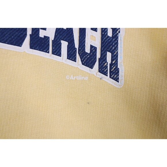 Vtg 90s Streetwear Womens Large Distressed Pigment Dye Virginia Beach Sweatshirt - Picture 5 of 16